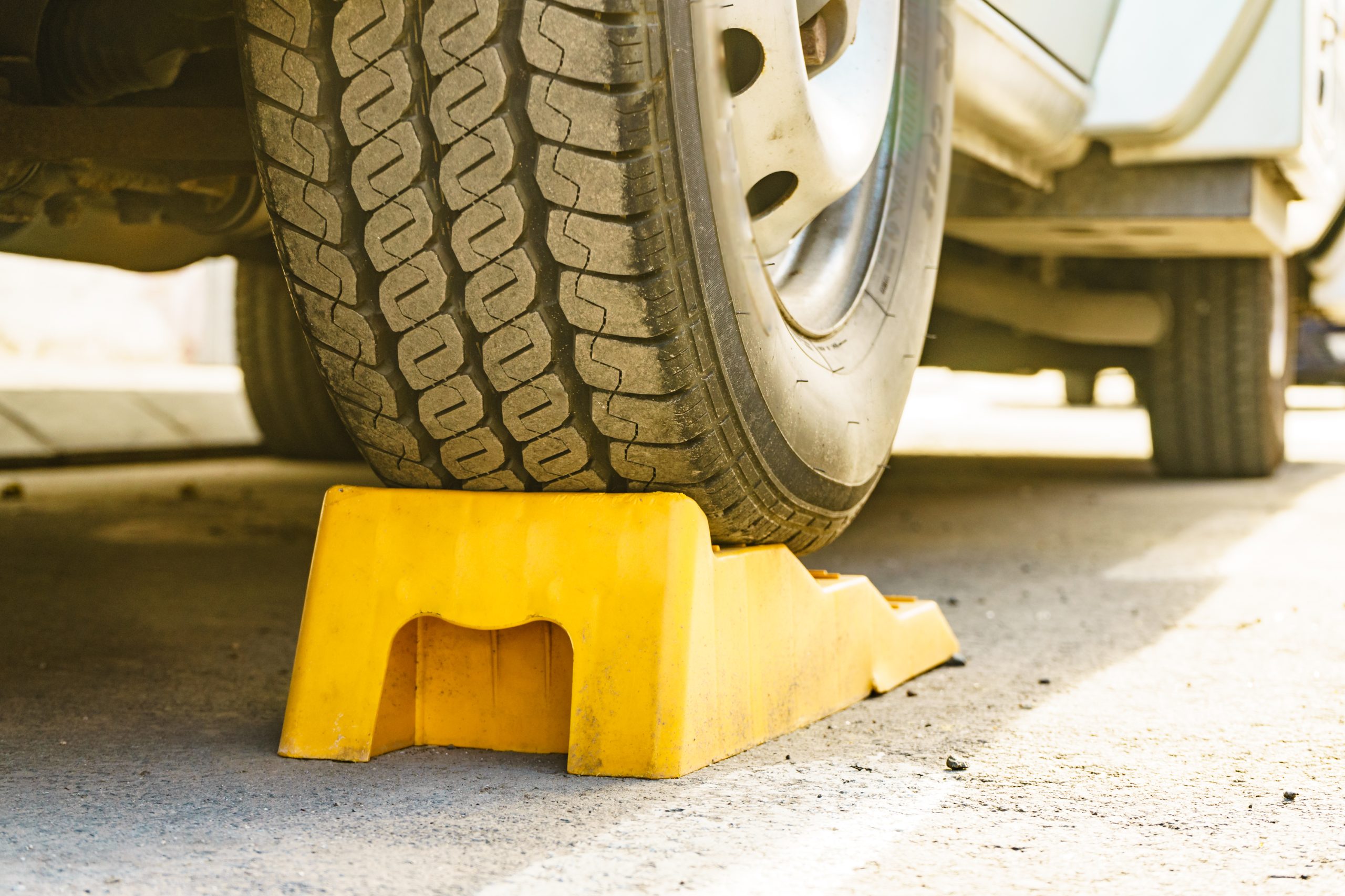 Checking tires during a life safety RV Inspection